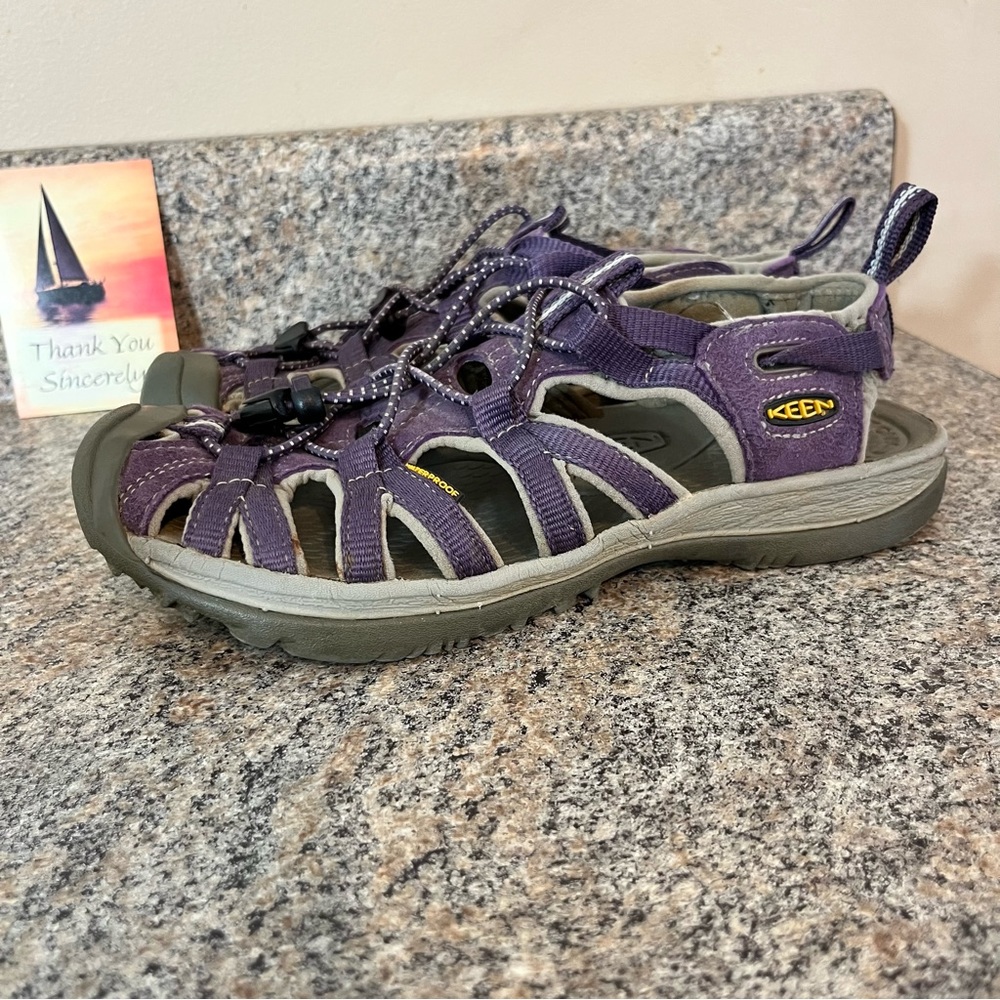 ✅ Keen Whisper Waterproof Hiking Outdoor‎ Strappy Sandals Purple Size 7 (b10)